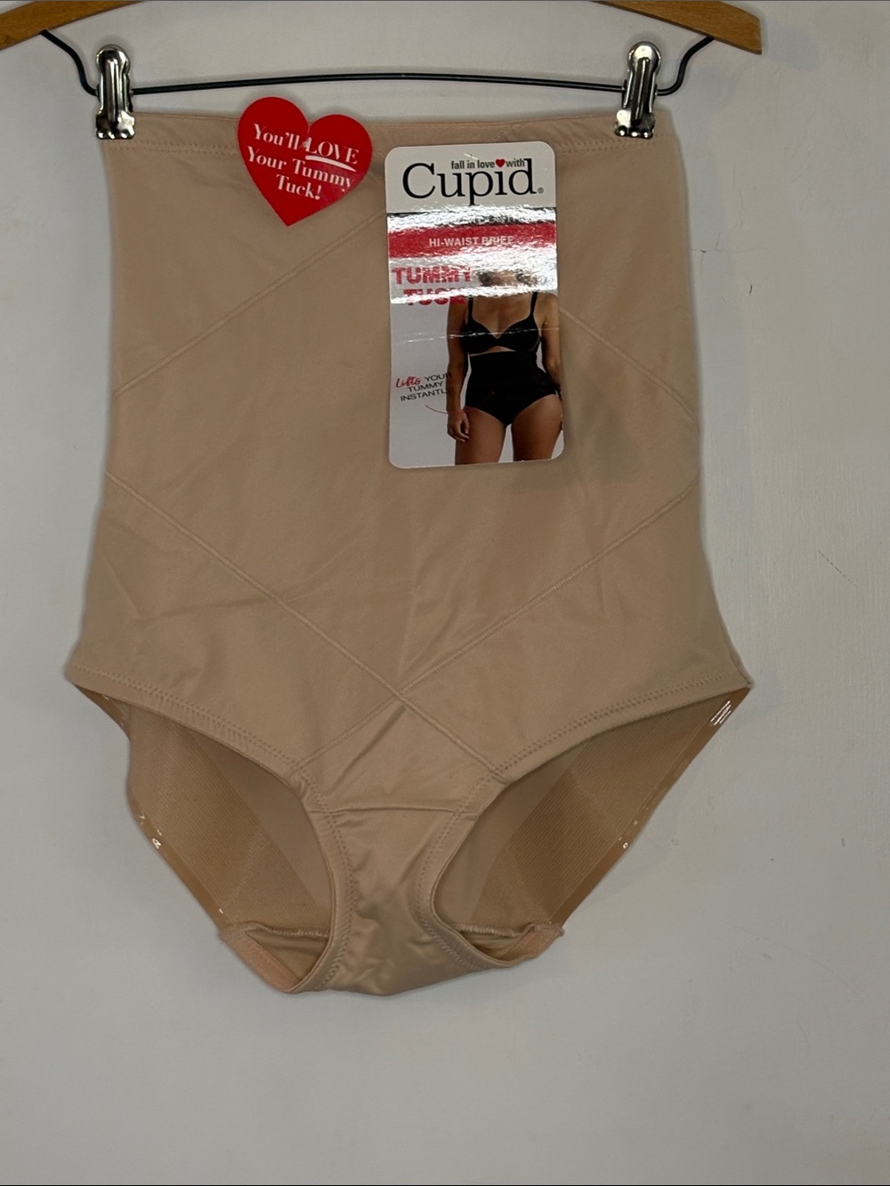 Cupid beige extra firm control hi-waist brief Size XL